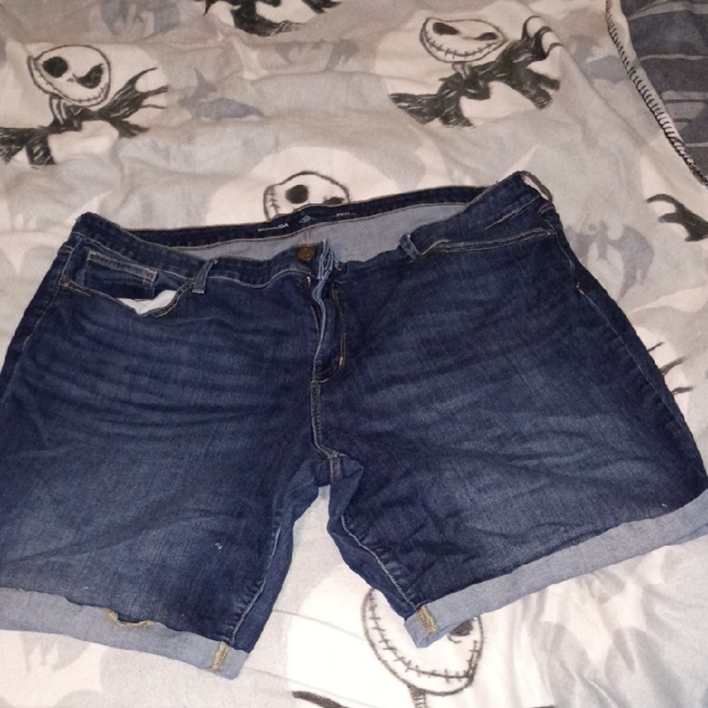 St. John's Bay Dark Blue Jean Shorts
